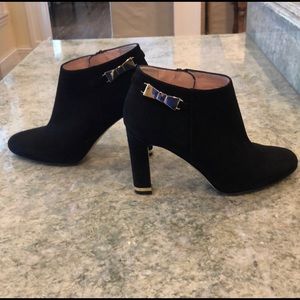 Kate Spade black suede booties